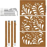  Vrtna vrata 105x155 cm otporni čelični valoviti dizajn | shoptok.hr