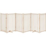 vidaXL Ograda za pse z vrati zložljiva 6 panelov 300cm trden les jelke | Shoptok.si