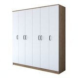 Hanah home BA114 - 2274 walnutwhite wardrobe | ePonuda.com