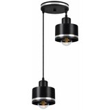 Candellux Lighting luster/visilica-wama viseća lampa crna 2X40W E27 crna abažur+srebro Cene