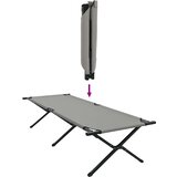  Sklopivi kamperski krevet 2 pcs Siva 210 x 80 x 46 cm | shoptok.hr