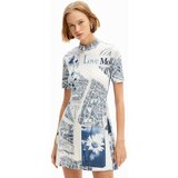 Desigual Haljina morsko plava / svijetloplava / bijela | shoptok.hr