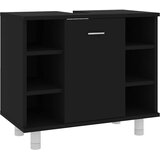  Kupaonski ormarić crni 60 x 32 x 53,5 cm od konstruiranog drva | shoptok.hr
