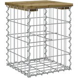  Vrtna klupa s gabionskim dizajnom 33 x 31 x 42 cm od borovine | shoptok.hr