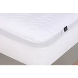  Quilted alez (160 x 200) white double bed protector