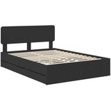  Krevetna konstrukcija Crna 140 x 190 cm Konstrukcijsko drvo | shoptok.hr