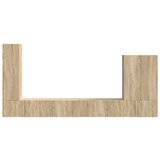  Namestitev na steno 6 pcs Sonoma hrast - - Rjava - 78.74 - 98 x 31 x 29,5 cm - 2025-vidaXL-Uvoz_2 | Shoptok.si