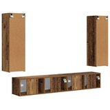  Set TV komoda Zidne 3 pcs Staro drvo Konstruirano drvo | shoptok.hr