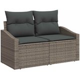  Set sofe 8 kom. Siva i tamno siva Poli Rattan i čelik | shoptok.hr