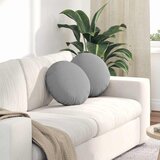  Jastučići za sjedenje 2 pcs Oblačnosiva Ø40 x 13 cm tkanina | shoptok.hr