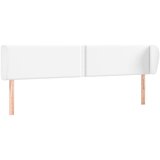  Uzglavlje s ušima bijelo 203x23x78/88 cm od umjetne kože | Eponuda.com