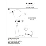 Globo 21031N - Stona lampa PINPAL 1xE27/40W/230V hrom | Eponuda.com