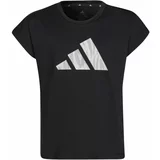 Adidas AR GR TEE Majica za djevojčice, crna, veličina