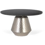 GINER Y COLOMER Klubska mizica z marmornim vrhom in ročno izdelanim aluminijastim podnožjem, (22147368) | Shoptok.si