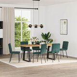 Maison Chic Jedilni stoli - Vzorci stoli 6 kosov temno zelen žamet A1393, (22031532) Cene