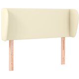  Uzglavlje s ušima krem 103x23x78/88 cm od od umjetne kože | shoptok.hr