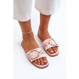Boto Shiny Women's Slippers With Decoration Pink Taleci | shoptok.hr