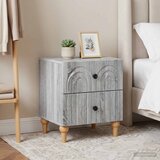  Noćni ormar s ladicama 2 pcs Siva sonoma 43 x 34,5 x 48 cm | Eponuda.com