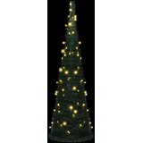  Božićno drvce with LED String Lights Zelena 150 x 150 cm PVC | shoptok.hr