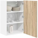 Viseći ormarić s pohranom Sonoma hrast i bijela 50 x 31 x 80 cm | shoptok.hr