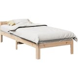 vidaXL Posteljni okvir brez vzmetnice bel 80x200 cm trdna borovina, (21792027) | Shoptok.si