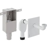 Geberit 151.120.11.1 ugradni sifon za umivaonike, sa ugradnim kucistem i setom za finu montažu, horizontalni odvod: d50-56mm G1 1/4` d1=32mm alpsko bela | ePonuda.com