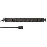  Razvodni PDU panel za rek sa 8 utičnih mesta CEE 7/3 konektor C14 ( PS013 ) u