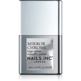 Nails Inc. Mirror Chrome lak za nokte s visokim sjajem nijansa Silver Served 14 ml