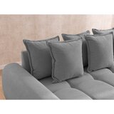 Ropez Siva kotna sedežna garnitura (levi kot/z ležalnikom) Albane – | Shoptok.si