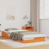  Krevet s daskama Voštano smeđa 90 x 220 cm Čvrsta borova drva | shoptok.hr