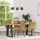  Jedilni stoli 4 kosi rjav žamet, (21822458) | Shoptok.si