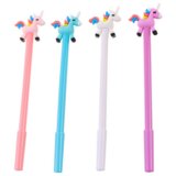 Unicorn Ballpoint Pen Black Cap Refill Mix White Pink 0.5mm Cene