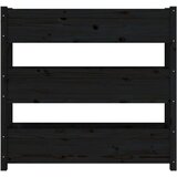 vidaXL Sadilica crna 112 x 25 x 104 5 cm od masivne borovine Cijene