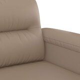  3-dijelni set sofa s jastucima boja cappuccina od umjetne kože | shoptok.hr