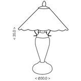  Brilagi - Tiffany vitražna stona lampa FOLIA 1xE27/60W/230V + 1xE14/40W | Eponuda.com