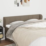 vidaXL Uzglavlje s ušima smeđesivi 203x23x78/88 cm od tkanine Cijene
