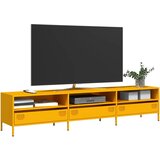 vidaXL TV ormarić senf žuta 202x39x43,5 cm hladno valjani čelik Cijene
