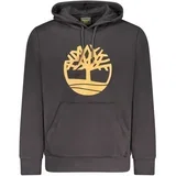 muška hoodie dukserica s tiskanim logotipom crna
