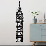 Wallity Zidna dekoracija Big Ben, 28x150 cm, 1.2 mm, Crna | ePonuda.com