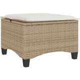 vidaXL Vrtni stolčki z blazinami 2 kosa Bež 55x55x36 cm Poly Rattan Cene
