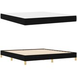  s opruga kutije s madracem Crna 180 x 200 cm tkanina | shoptok.hr