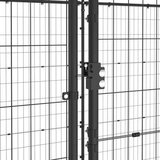  Zunanji pasji boks jeklo s streho 12,1 m², (20799273) | Shoptok.si