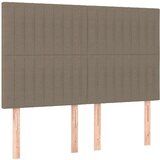  Okvir za krevet s uzglavljem smeđesivi 140x190 cm od tkanine | shoptok.hr