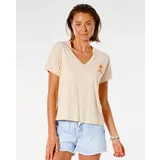 Rip Curl T-shirt SWC V NECK TEE Nude