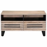 Maison Chic Klubska mizica - kavna mizica - Nizka mizica 80x55x40 cm trden mangov les, (21755201) | Shoptok.si