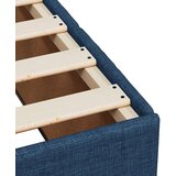 vidaXL Box spring postelja z vzmetnico modra 100x200 cm blago, (21310638) | Shoptok.si