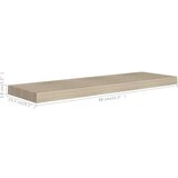 vidaXL Stenske police 2 kosa barva hrasta 80x23,5x3,8 cm MDF | Shoptok.si