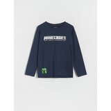 Reserved - Predimenzionirana majica dugih rukava Minecraft - steel blue | shoptok.hr
