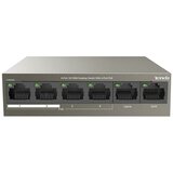 Tenda TEF1106P 4 63W LAN 6 Port 10 100 POE Switch RJ45 ports 4POE, Uplink, NVR  cene