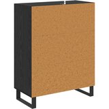  Kreveta Crni hrast 69,5 x 34 x 90 cm Obrađeno drvo i čelik | shoptok.hr